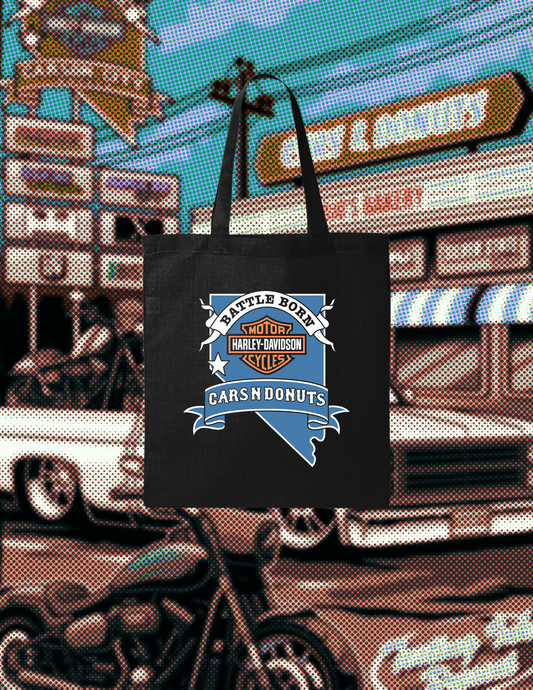 Battle Born Harley Davidson x Testing Ink “CND” Tote Bags