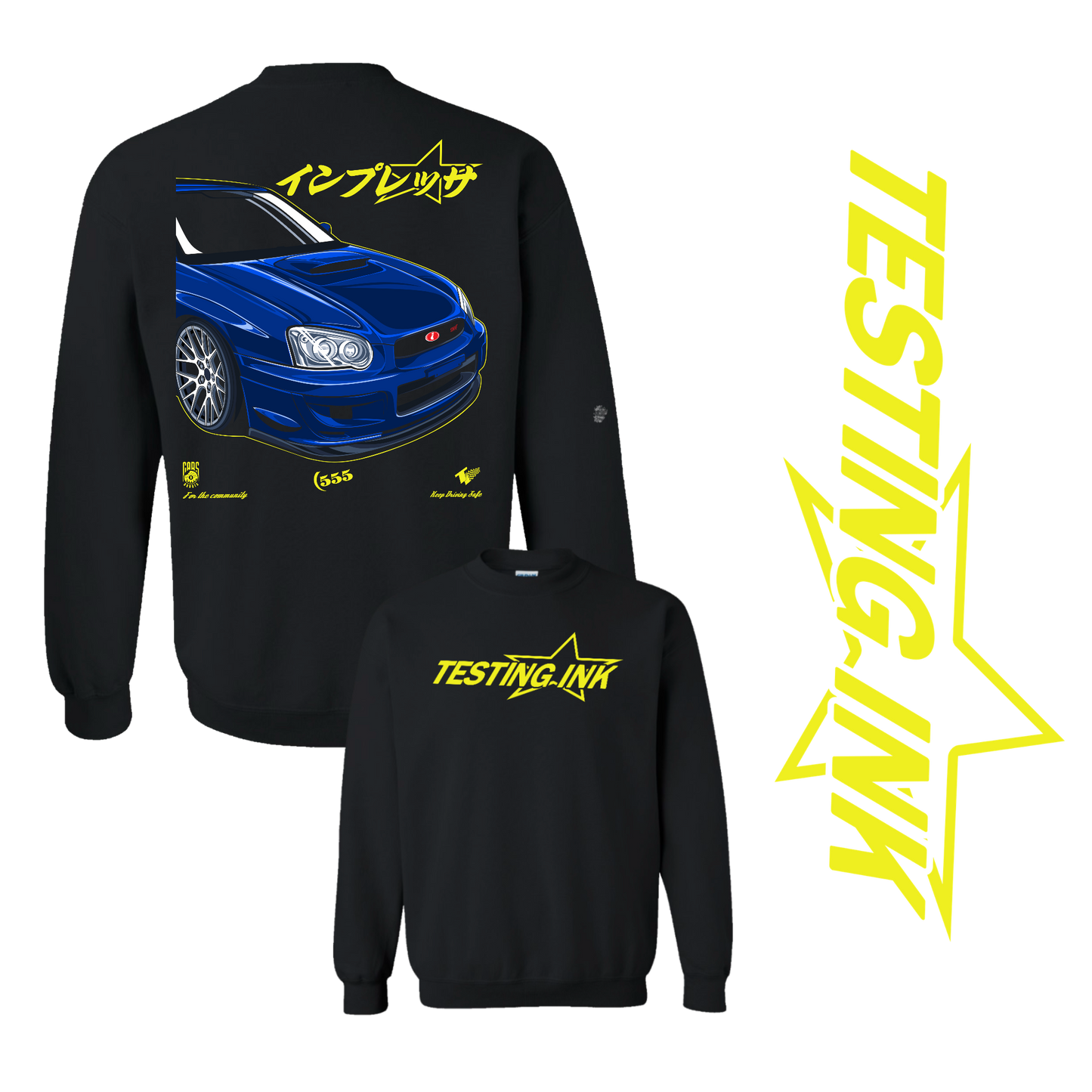 Subie Pull Up Crewneck