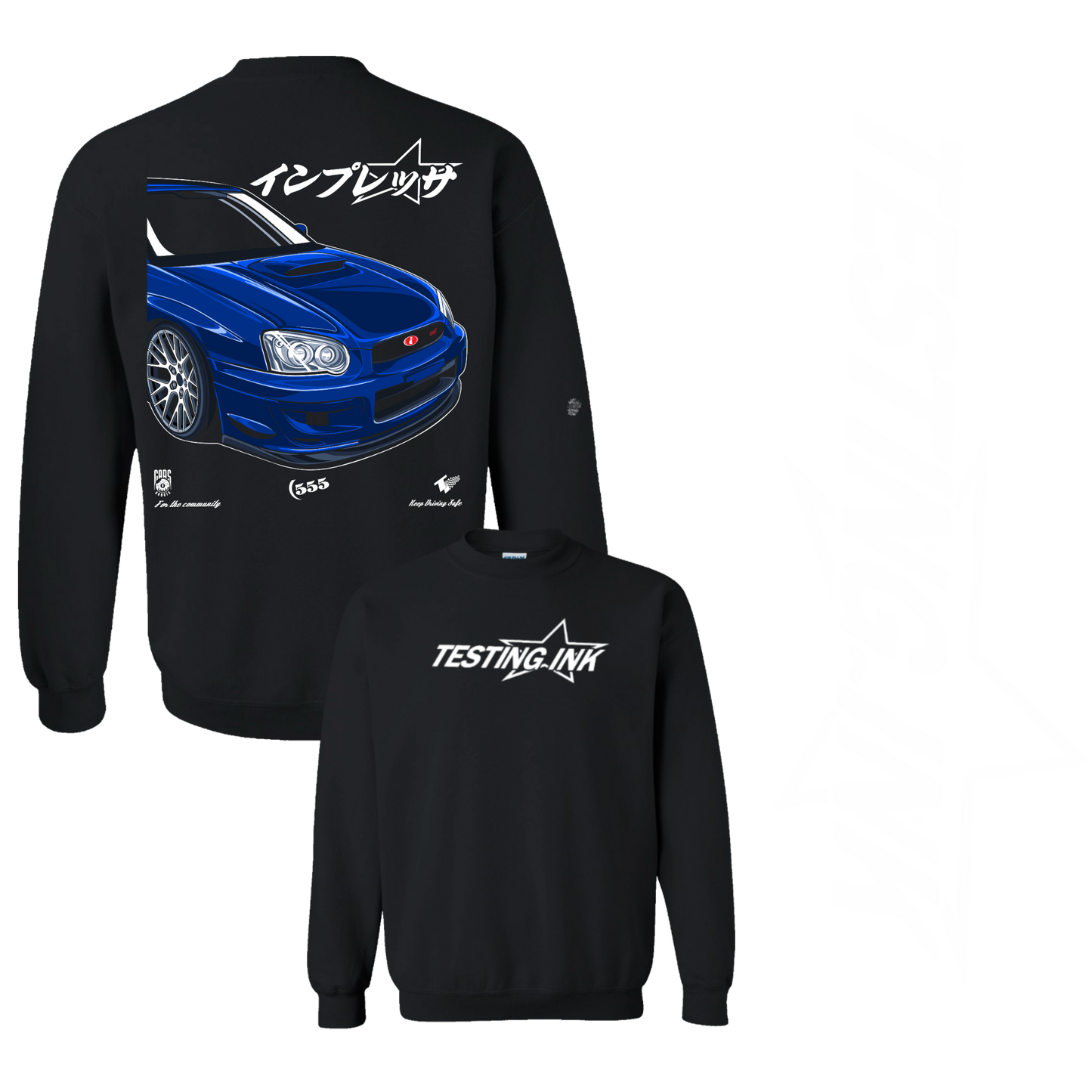 Subie Pull Up Crewneck
