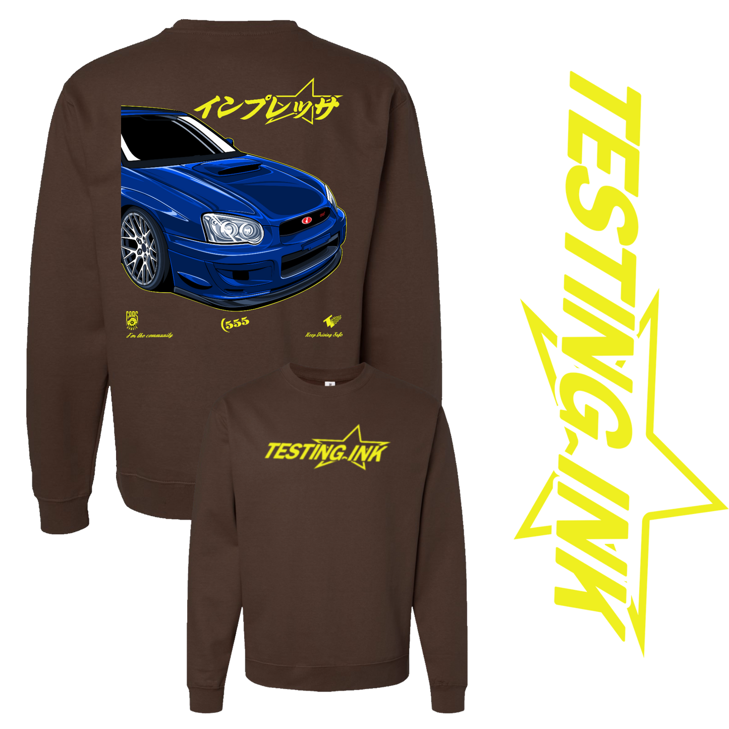 Subie Pull Up Crewneck