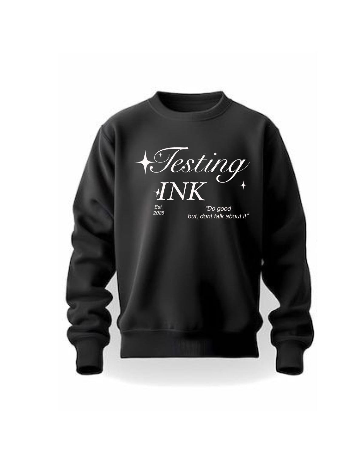 Testing ink crew neck