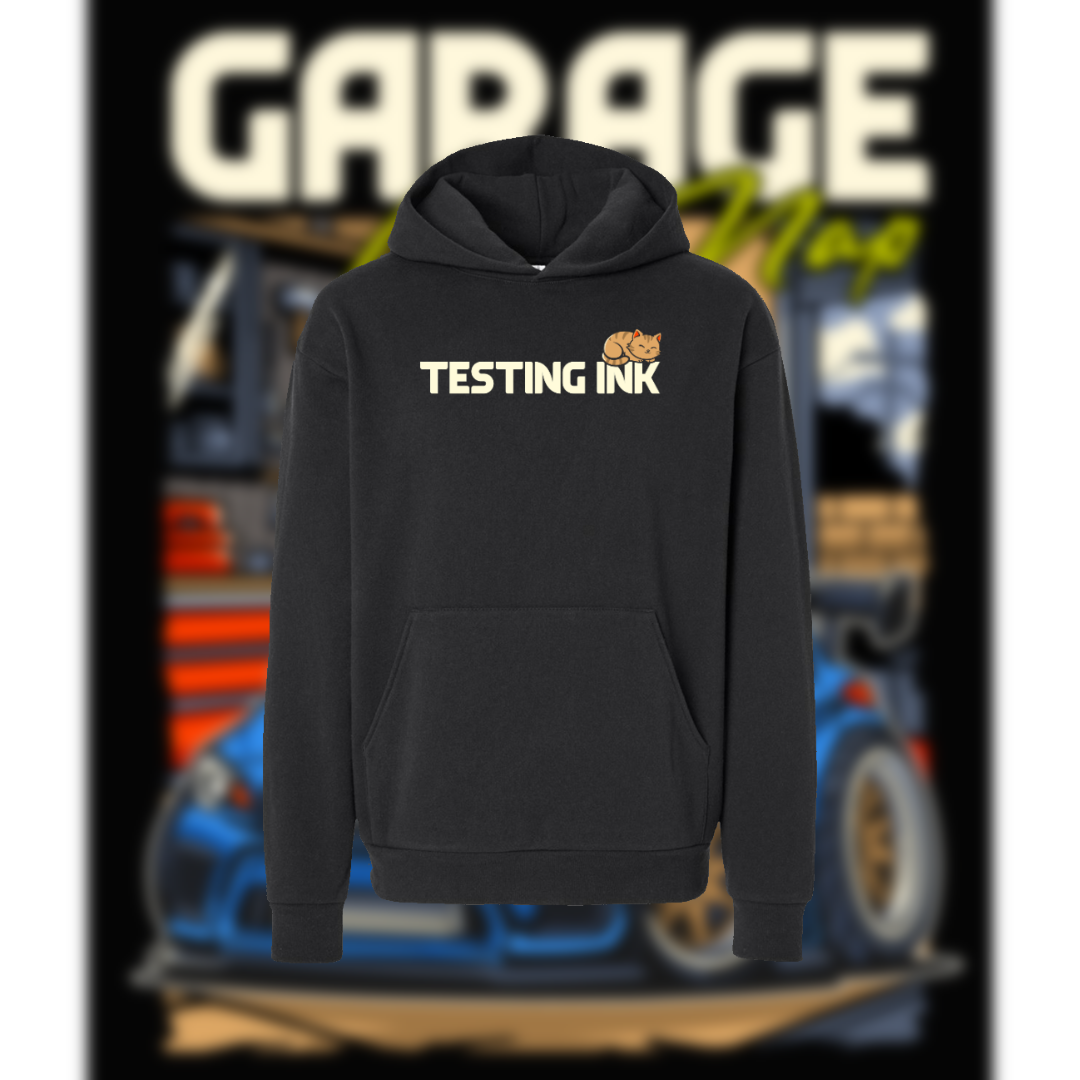 Garage Cat Nap Hoodies